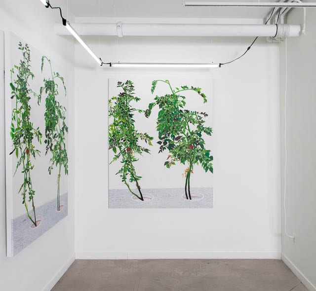 1, 7, and 6000, acrylic panels #64, 65