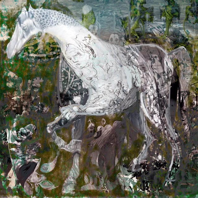 Ghost Horse, 16000×16000px, 60×60″ / 1528×1528㎜ print