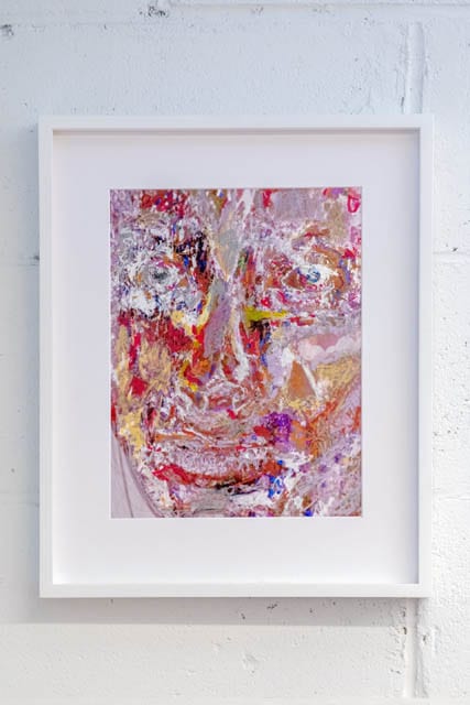 Beside Two Hemispheres Called A Brain, 2022-190720, a unique 11×8½inch glossy gicleé with oil pastel