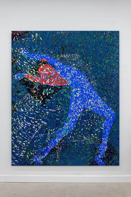 Alex Fischer, Dive, 22022-220811, a unique 72×58 inch matte gicleé on aluminum