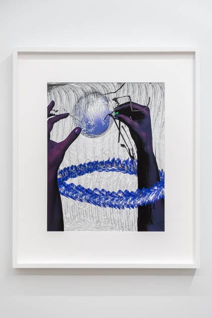 Alex Fischer, Blue Lei, 2022-150913, a unique 19×15 inch matte gicleé